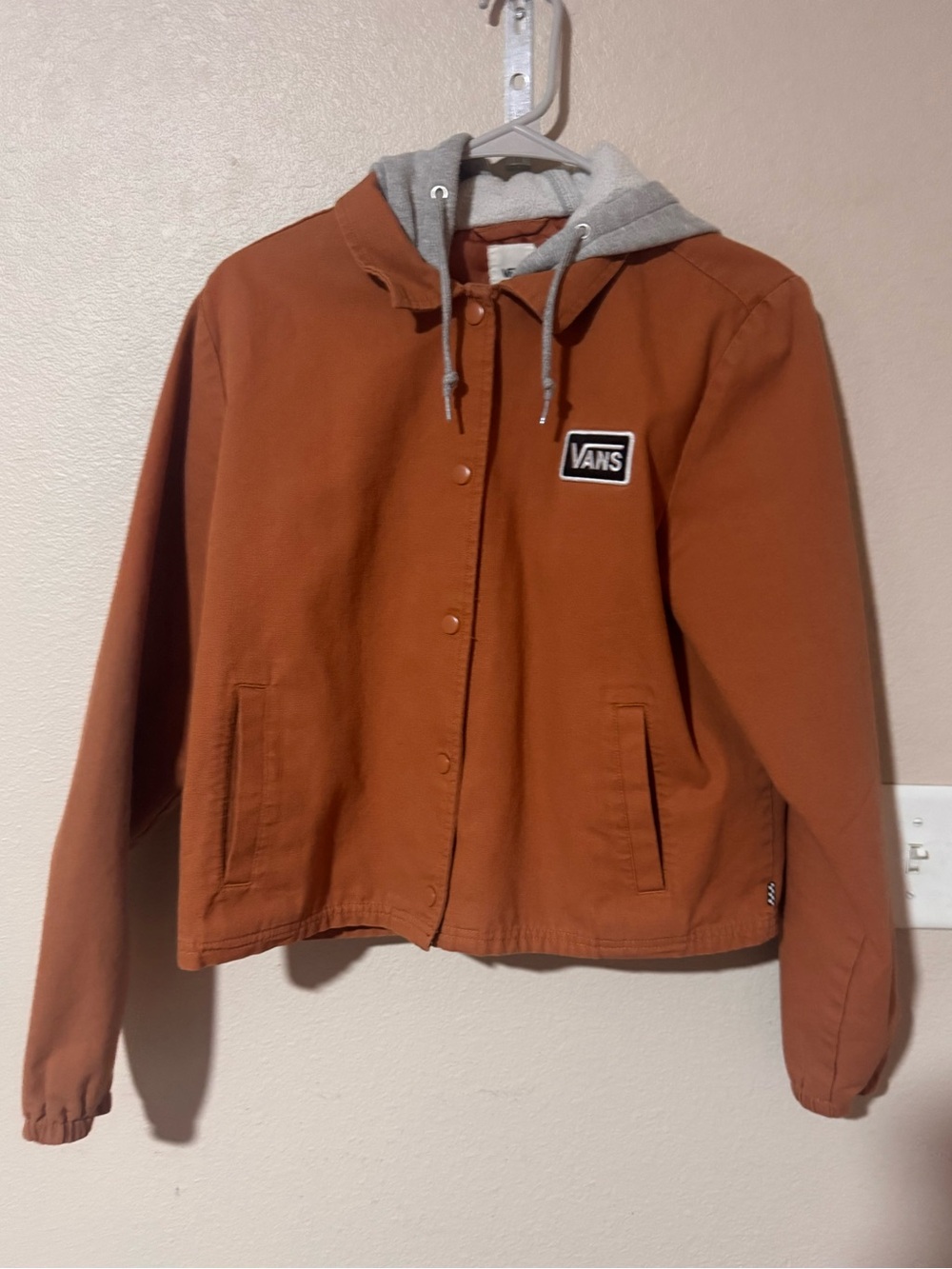 Vans Orange Hooded Utility Jacket M